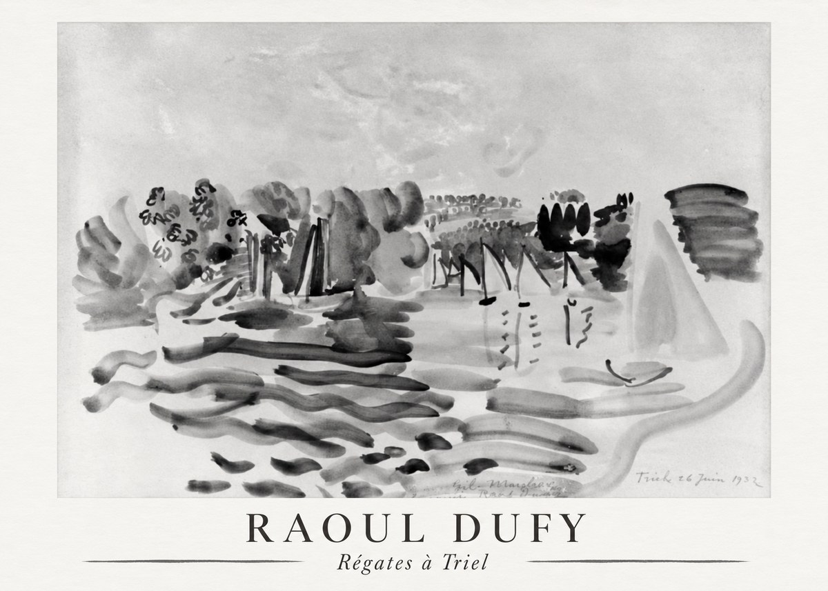 Raoul Dufy Régates À Triel No6 - Poszter