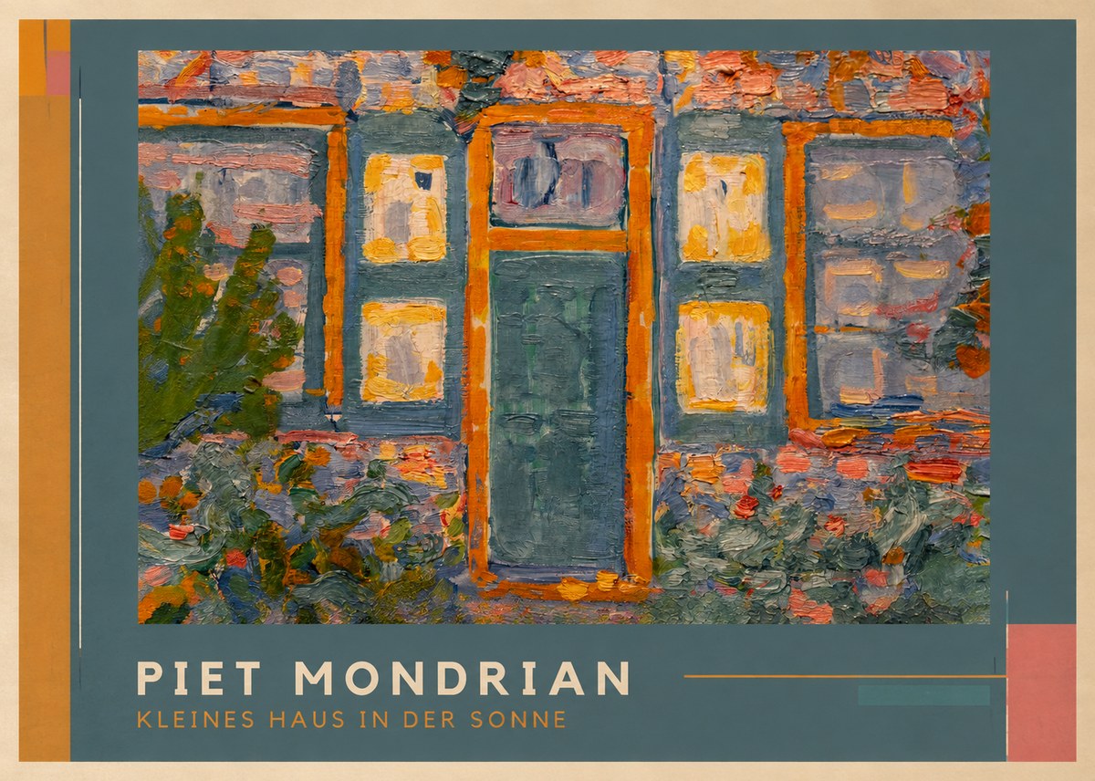 Piet Mondrian Kleines Haus in Der Sonne II No1 - Poszter
