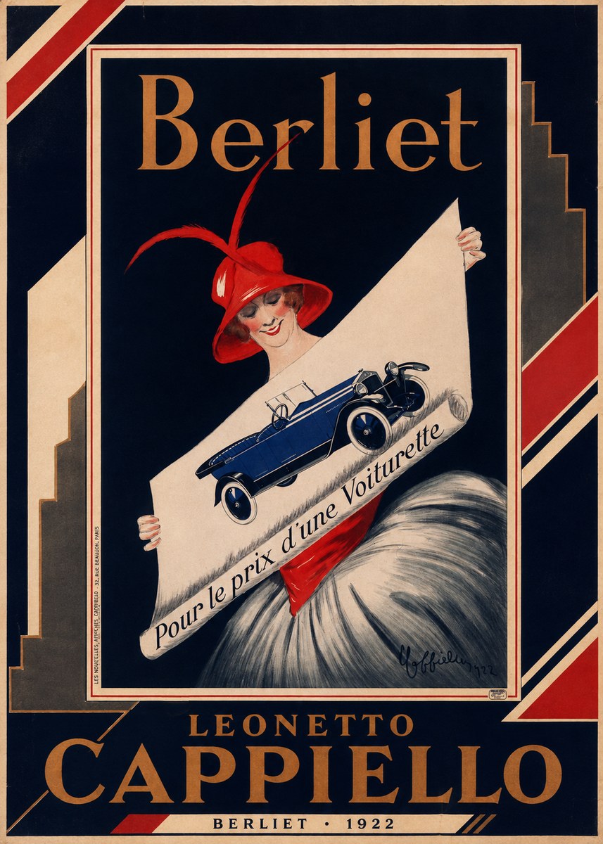 Leonetto Cappiello Berliet - Pour Le Prix D'une Voiturette No2 - Poszter