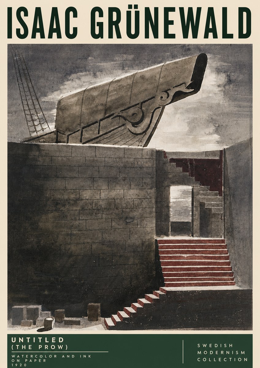 Isaac Grünewald Untitled (the Prow) No5 - Poszter