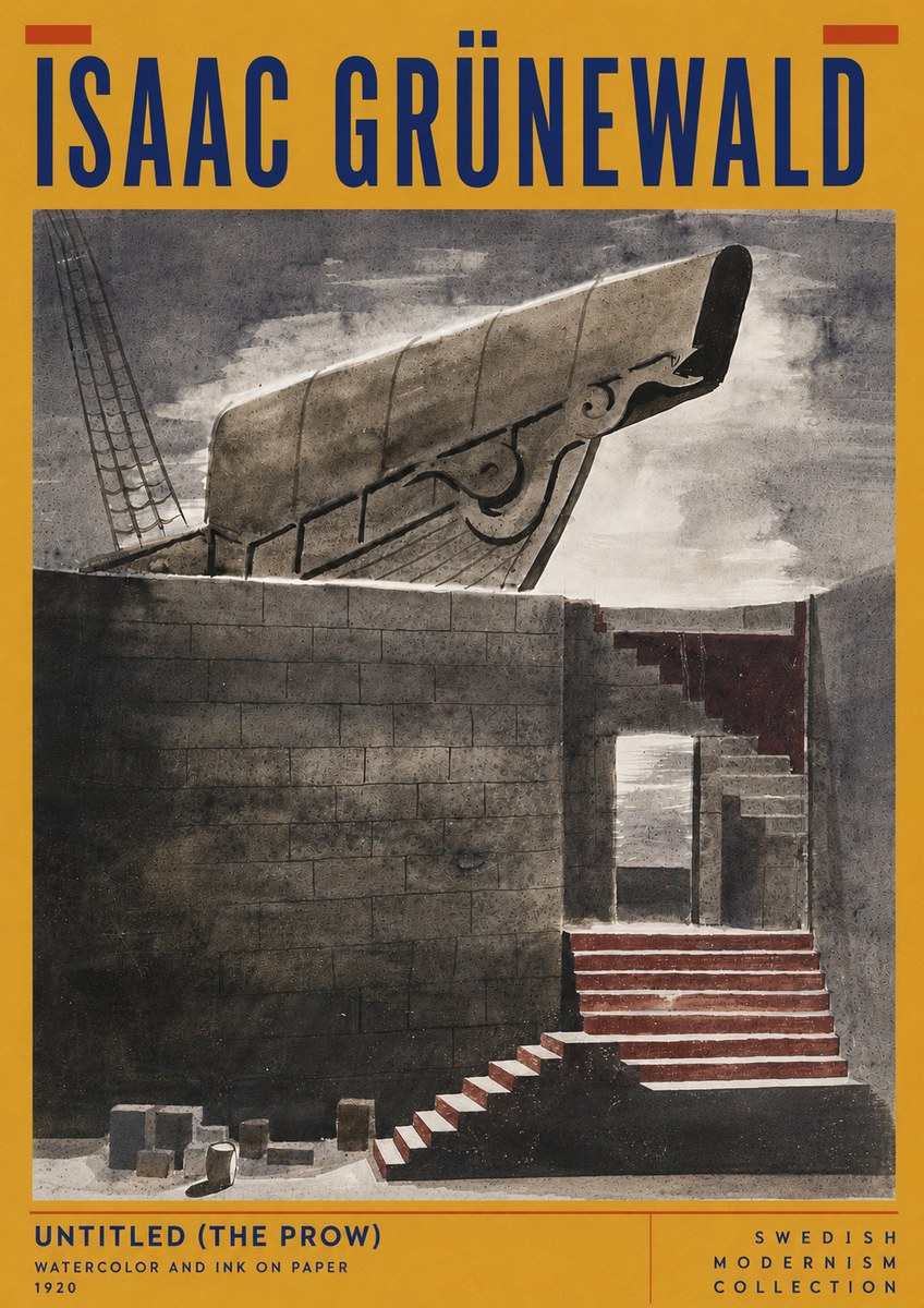 Isaac Grünewald Untitled (the Prow) No6 - Poszter