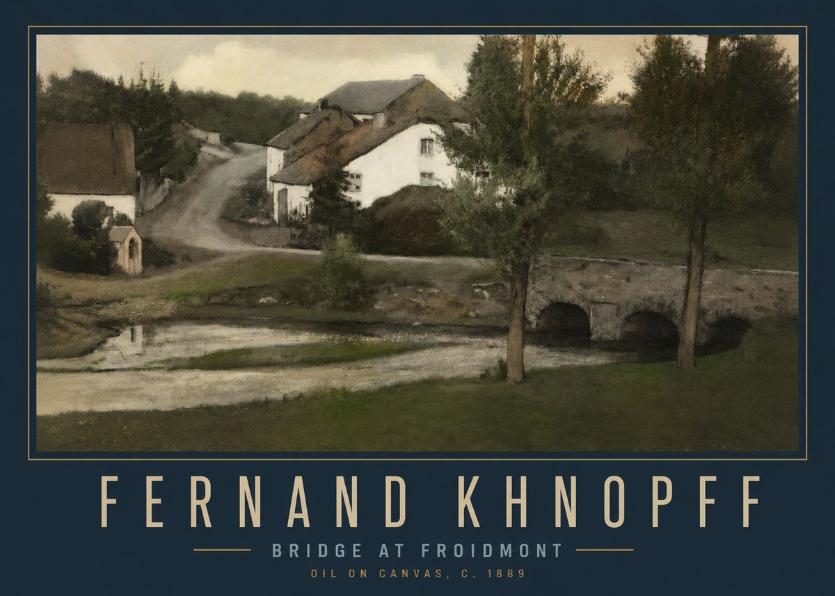 Fernand Khnopff Bridge at Froidmont No2 - Poszter