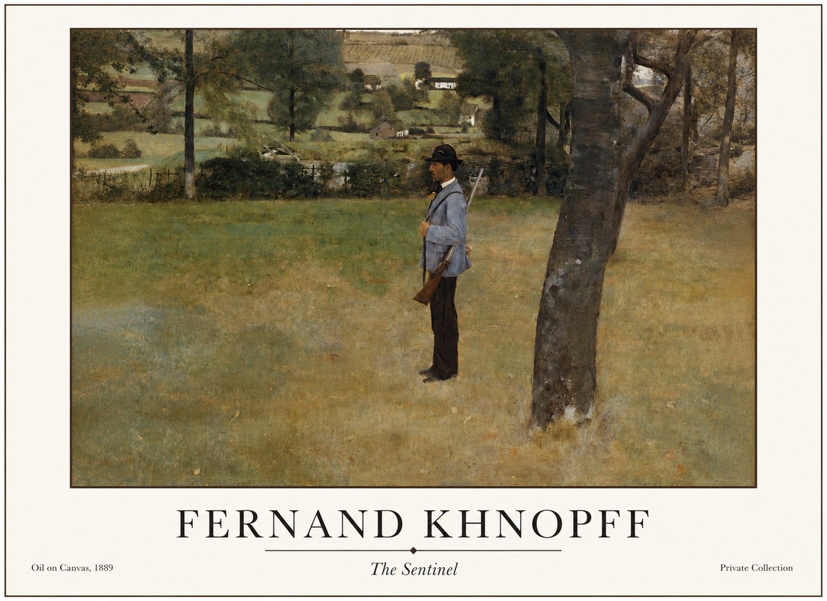 Fernand Khnopff The Hunter No4 - Poszter