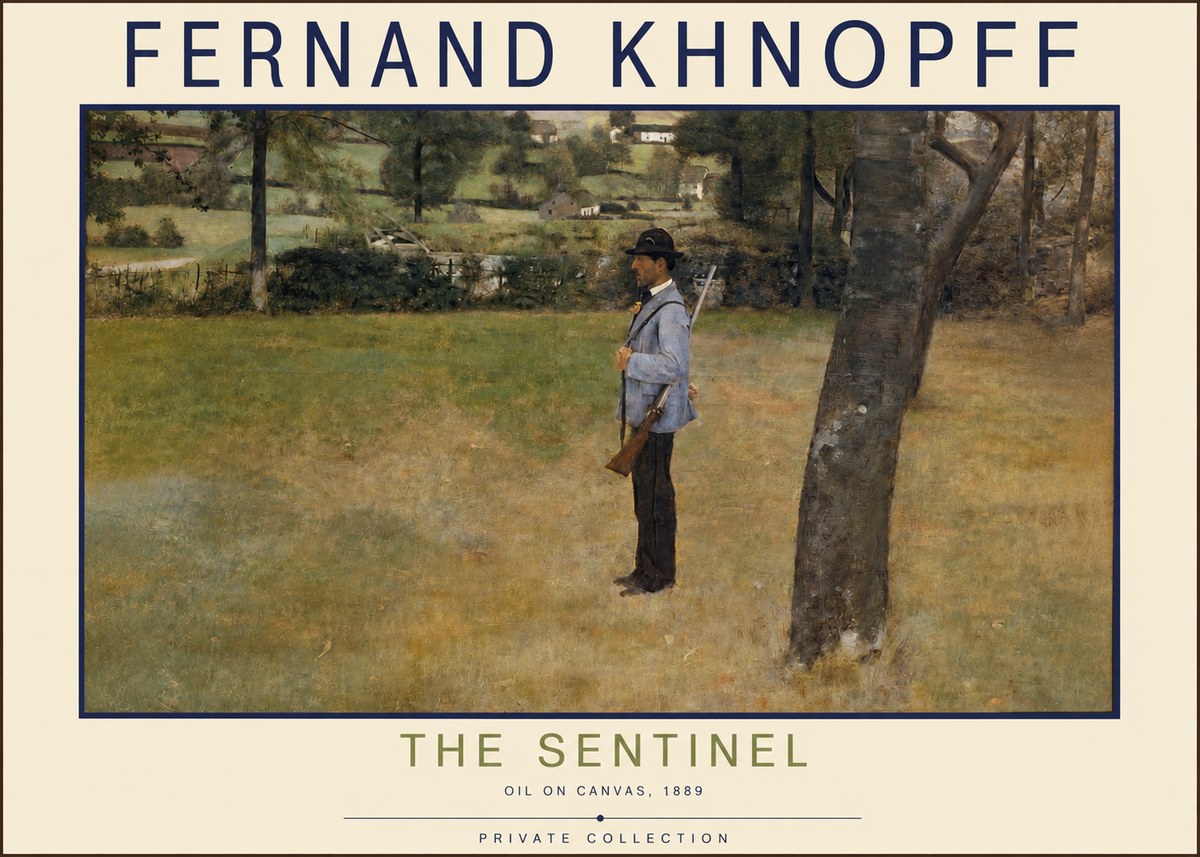 Fernand Khnopff The Hunter No6 - Poszter