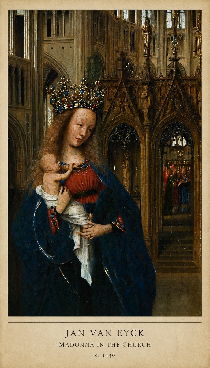 Jan van Eyck Madonna in the Church I No6 - Poszter