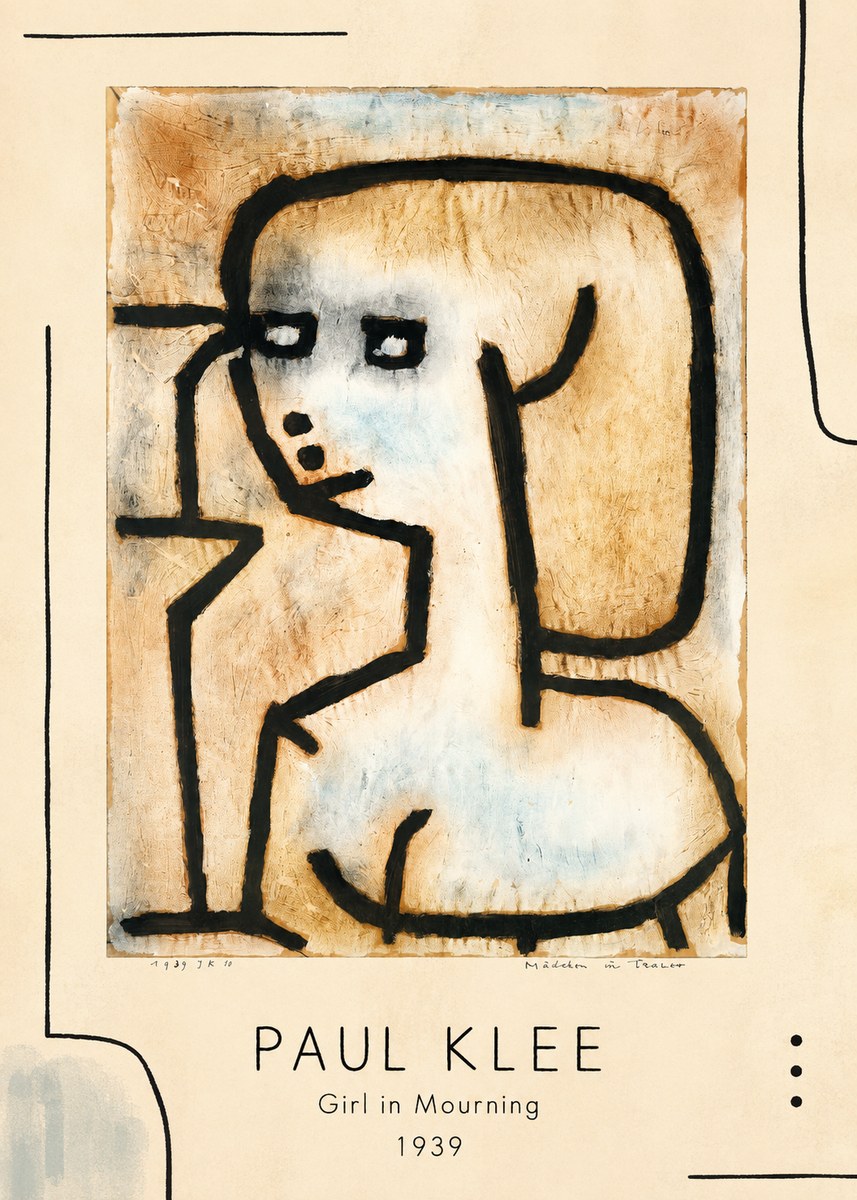 Paul Klee Girl in Mourning No1 - Poszter