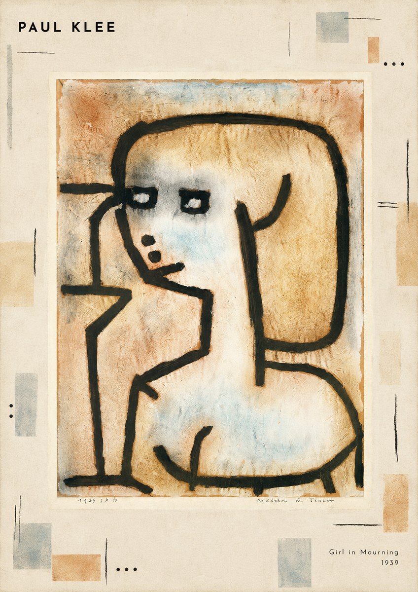 Paul Klee Girl in Mourning No3 - Poszter