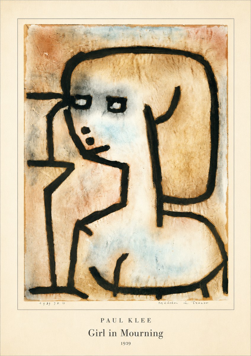 Paul Klee Girl in Mourning No4 - Poszter