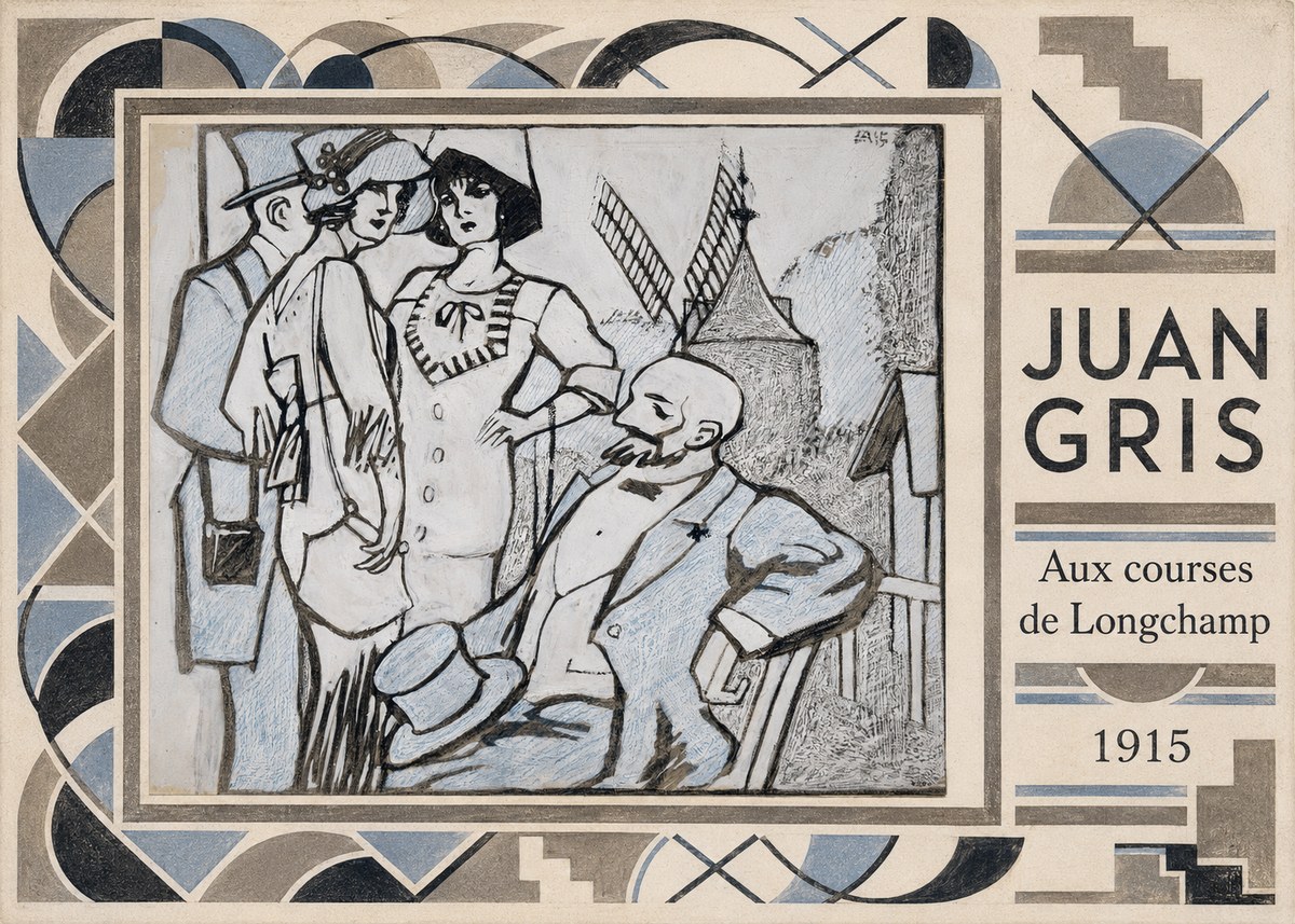Juan Gris Aux Courses De Longchamp No5 - Poszter