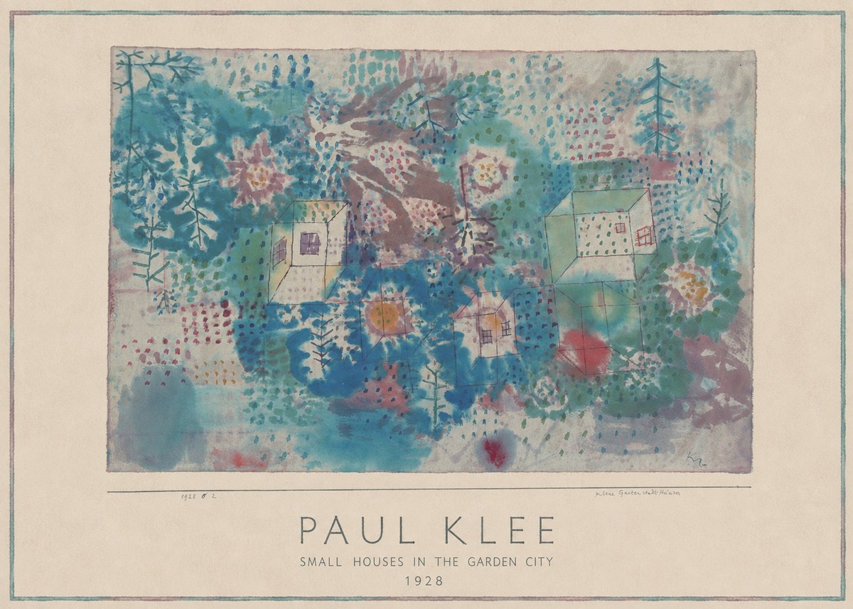 Paul Klee Small Houses in the Garden City No1 - Poszter