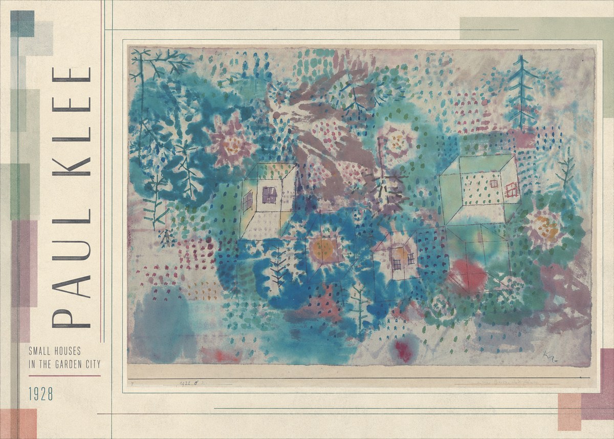 Paul Klee Small Houses in the Garden City No3 - Poszter