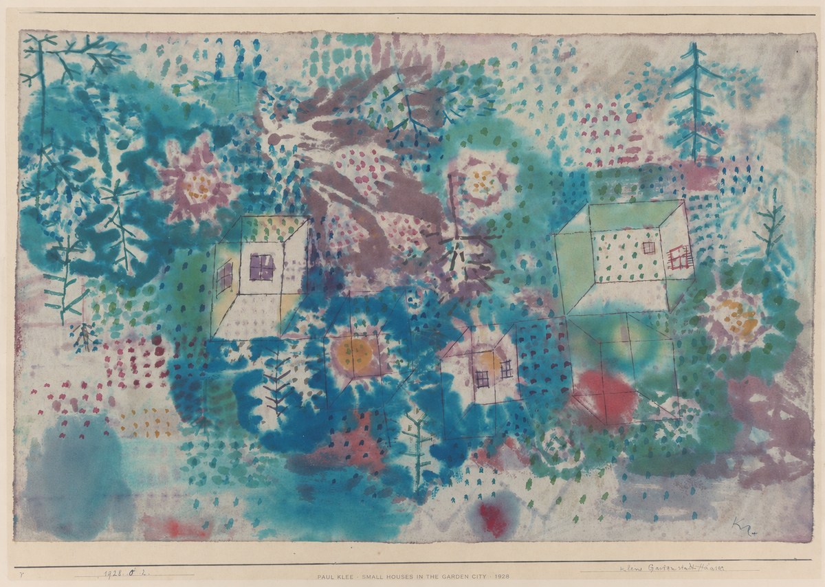 Paul Klee Small Houses in the Garden City No4 - Poszter
