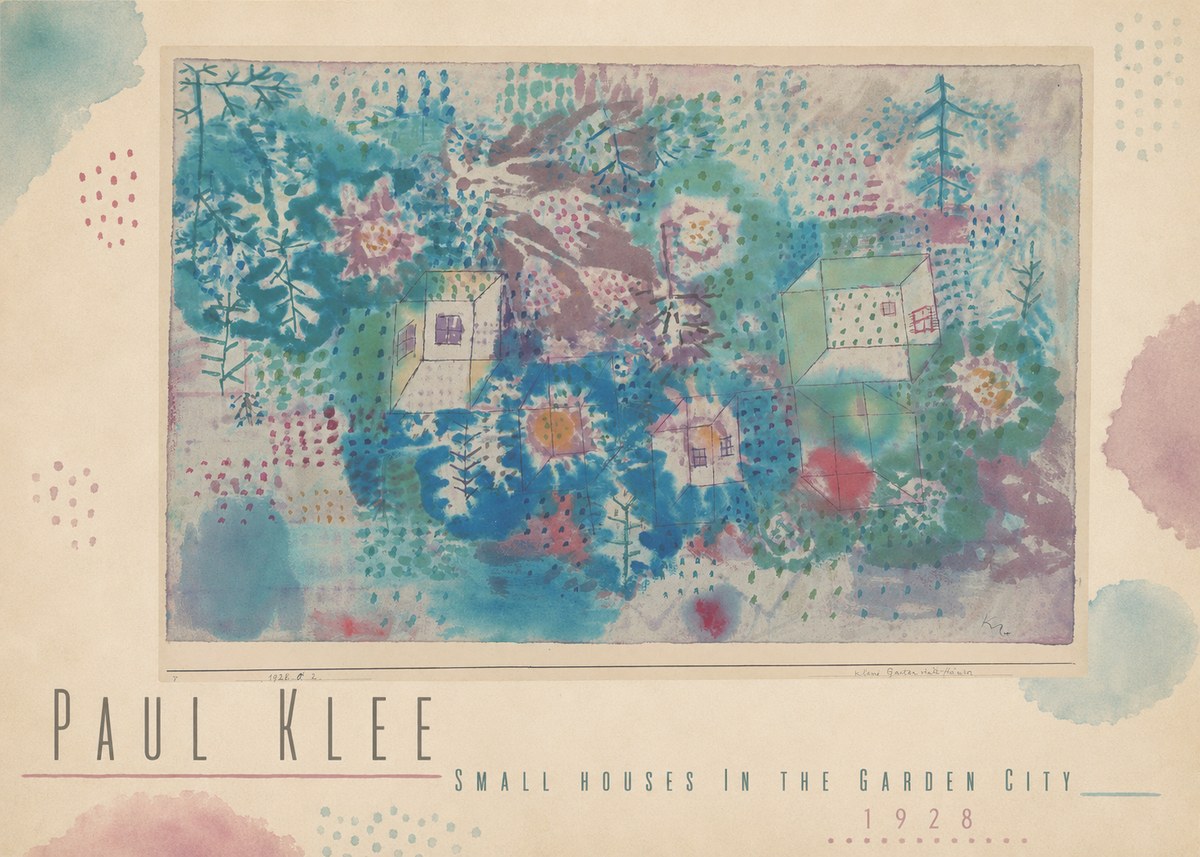 Paul Klee Small Houses in the Garden City No5 - Poszter