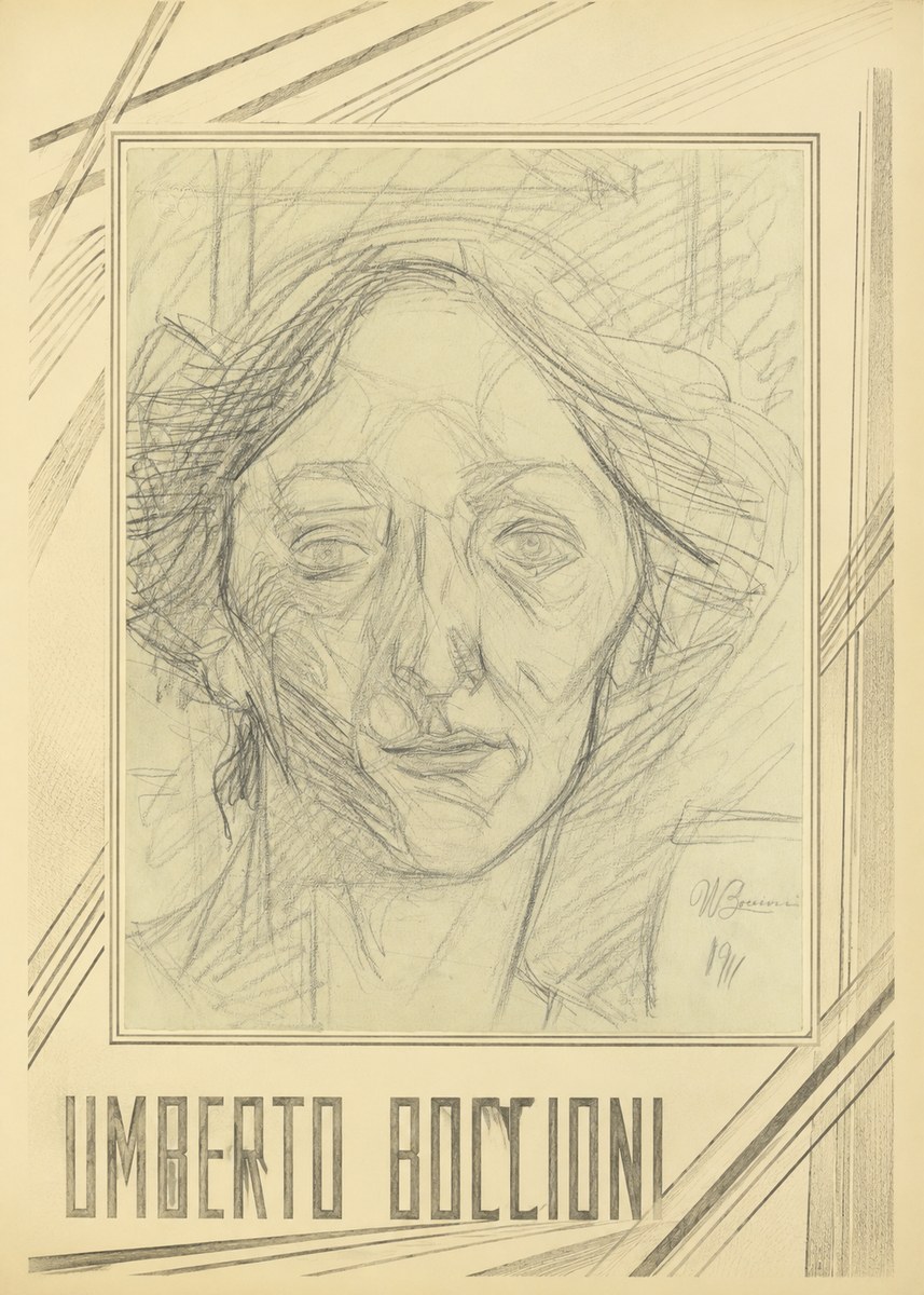 Umberto Boccioni Head of a Woman No1 - Poszter
