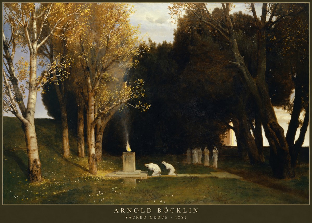 Arnold Böcklin Sacred Grove I No2 - Poszter