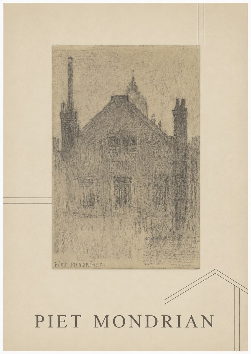 Piet Mondrian House Study No1 - Poszter