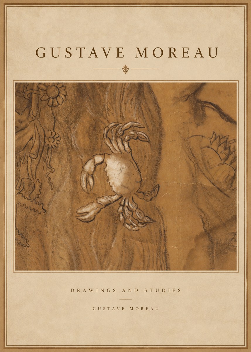 Gustave Moreau Crab Study No3 - Poszter
