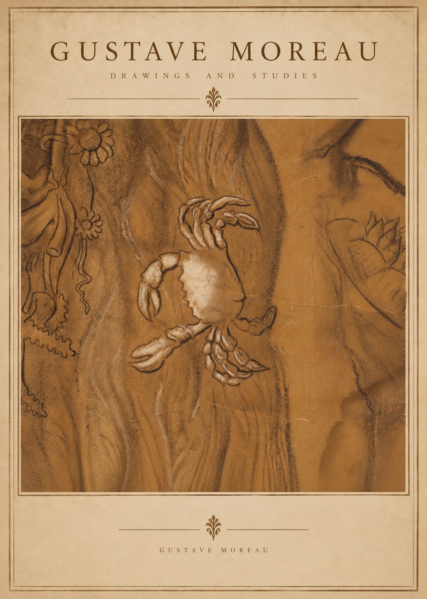 Gustave Moreau Crab Study No6 - Poszter