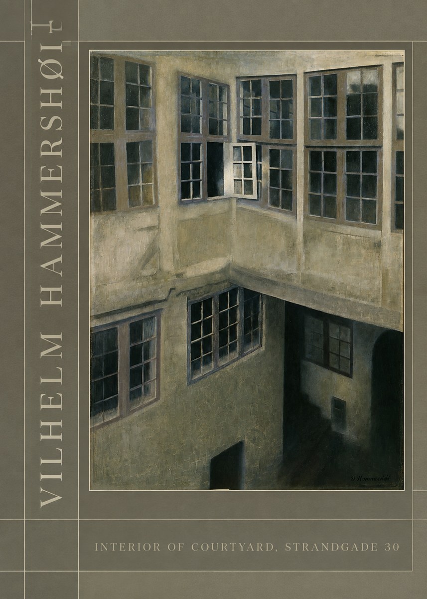 Vilhelm Hammershøi Interior of Courtyard, Strandgade 30 No2 - Poszter