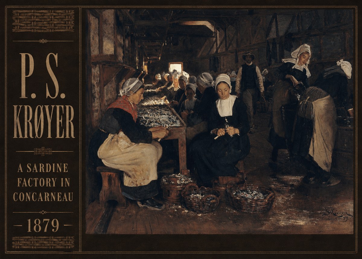 P.S. Krøyer A Sardine Factory in Concarneau No2 - Poszter