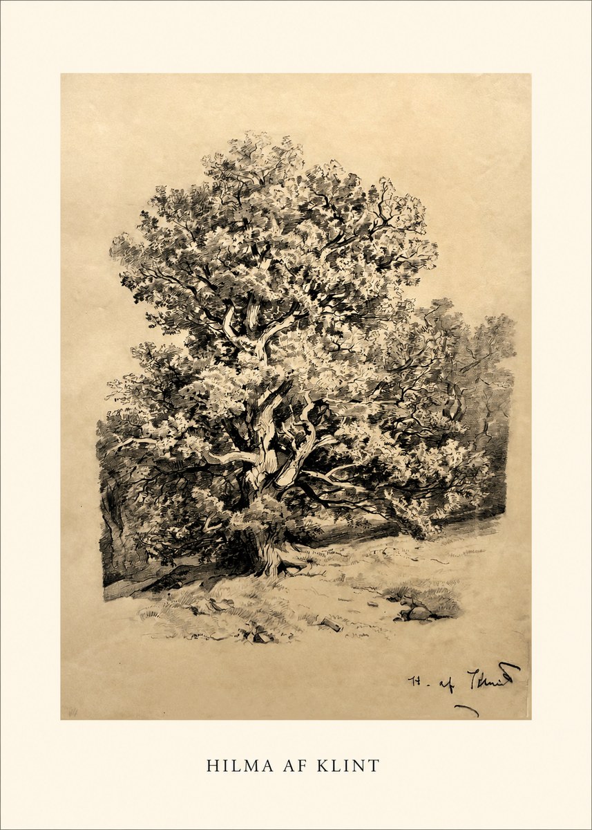 Hilma af Klint Large Tree Landscape No1 - Poszter