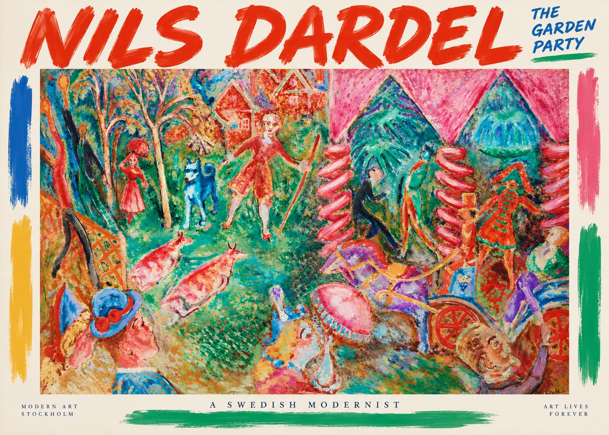 Nils Dardel The Garden Party No3 - Poszter