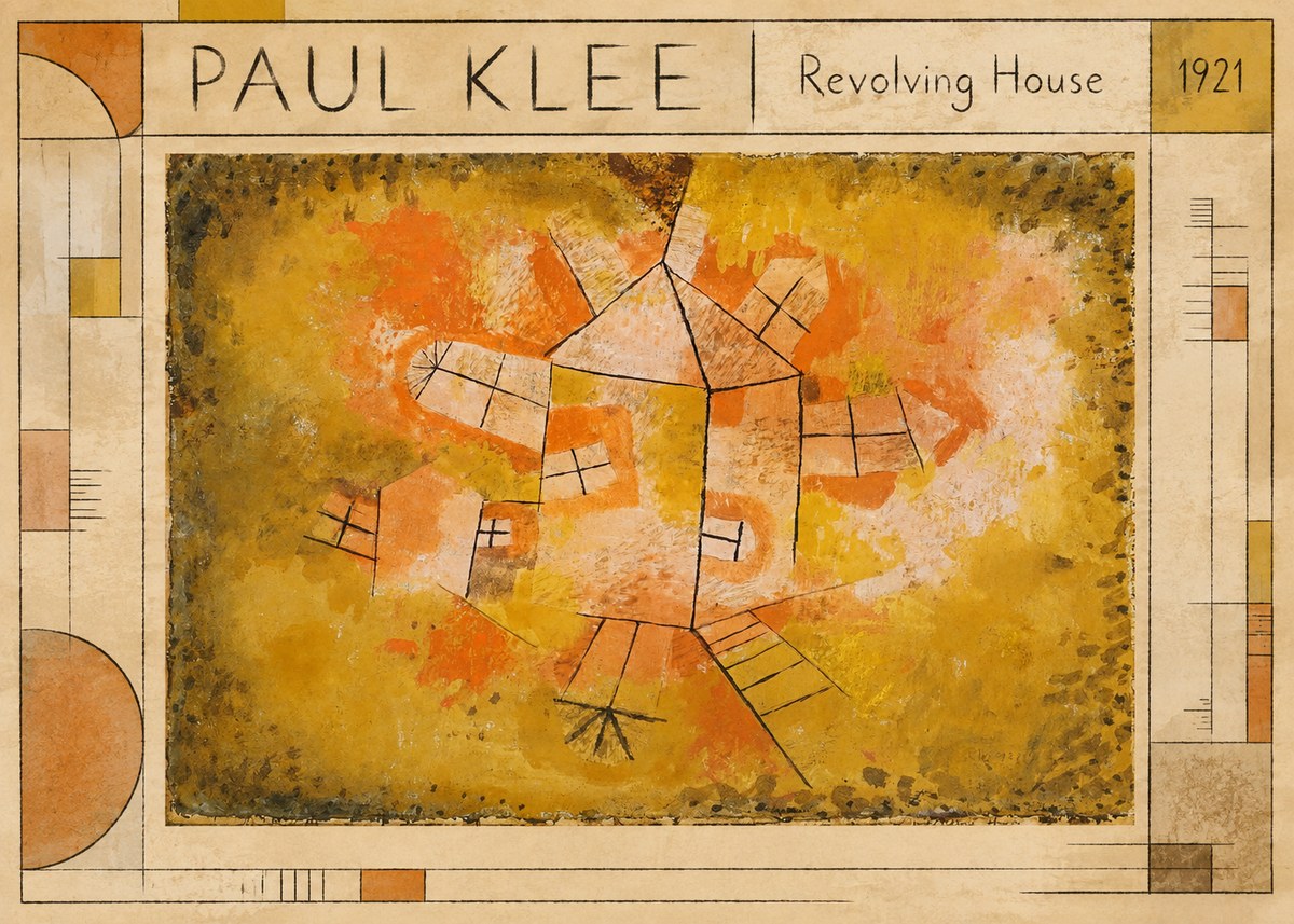 Paul Klee Revolving House No1 - Poszter