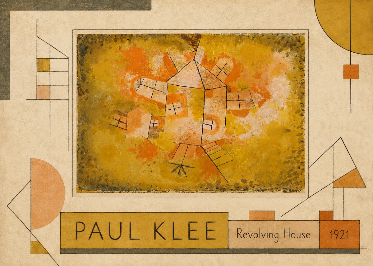 Paul Klee Revolving House No2 - Poszter