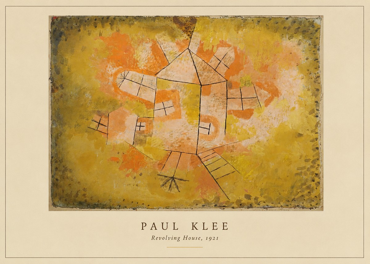 Paul Klee Revolving House No4 - Poszter