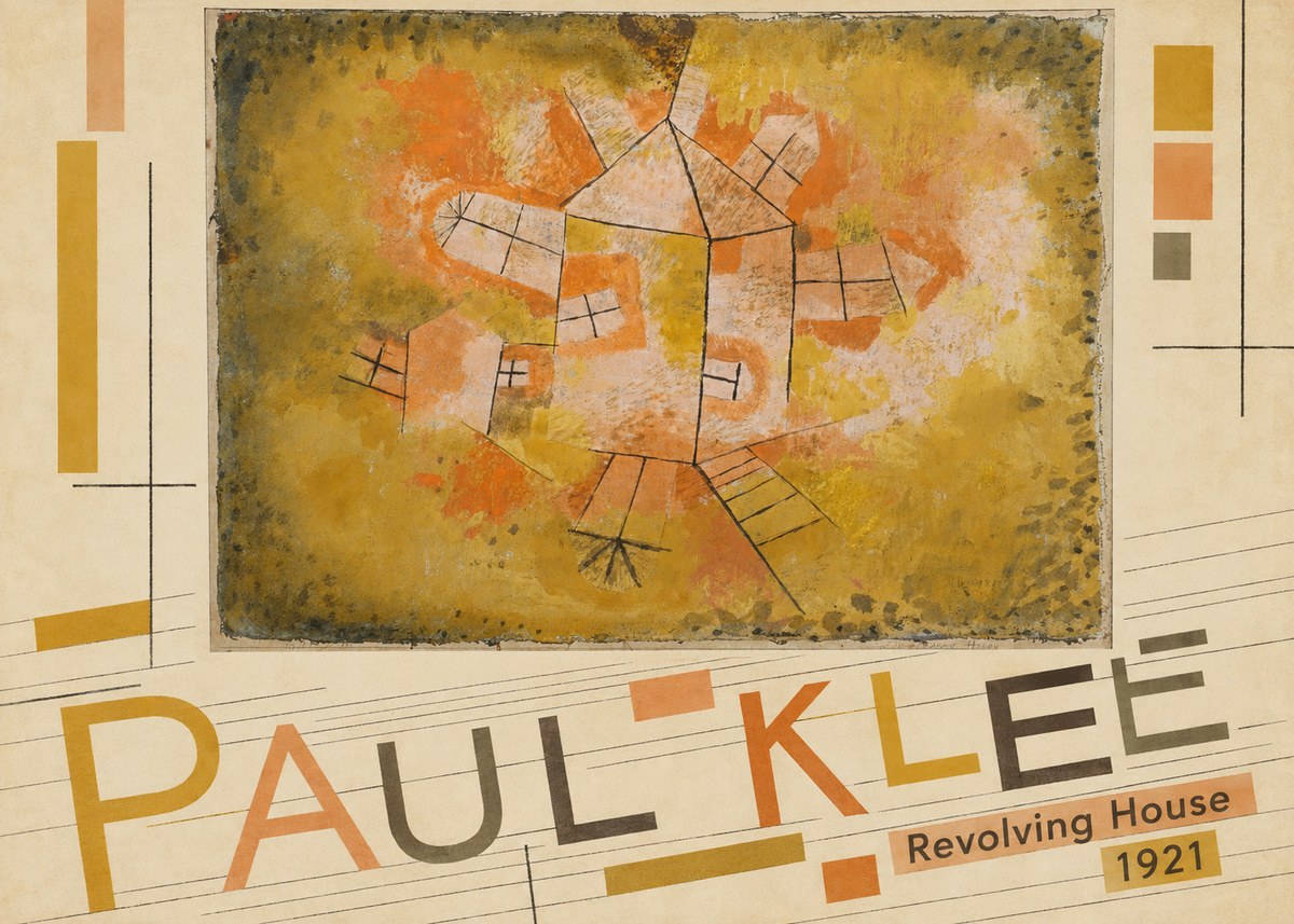 Paul Klee Revolving House No5 - Poszter