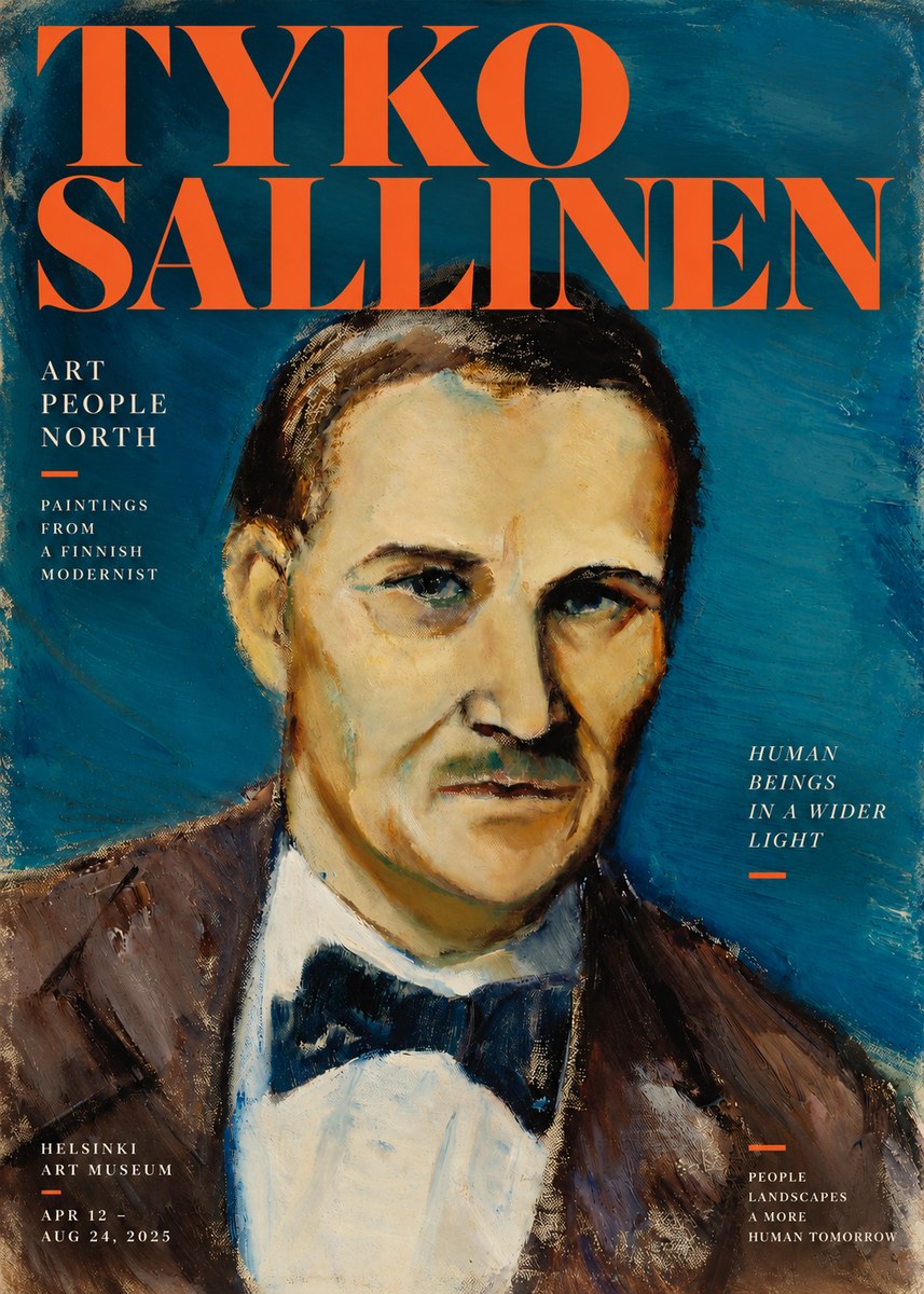Tyko Sallinen Portrait of a Man I No2 - Poszter