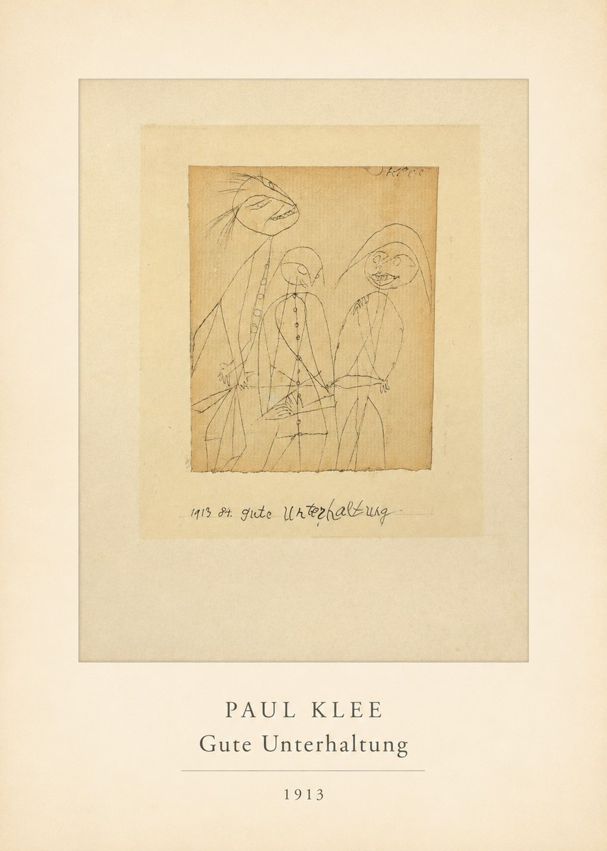 Paul Klee Gute Unterhaltung No4 - Poszter