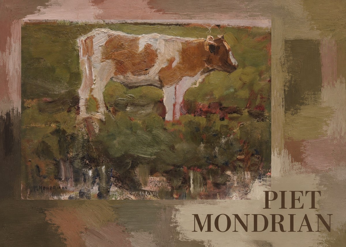 Piet Mondrian Cow No4 - Poszter