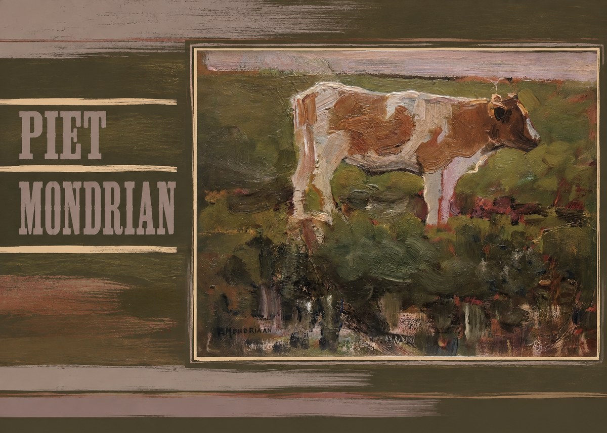Piet Mondrian Cow No5 - Poszter