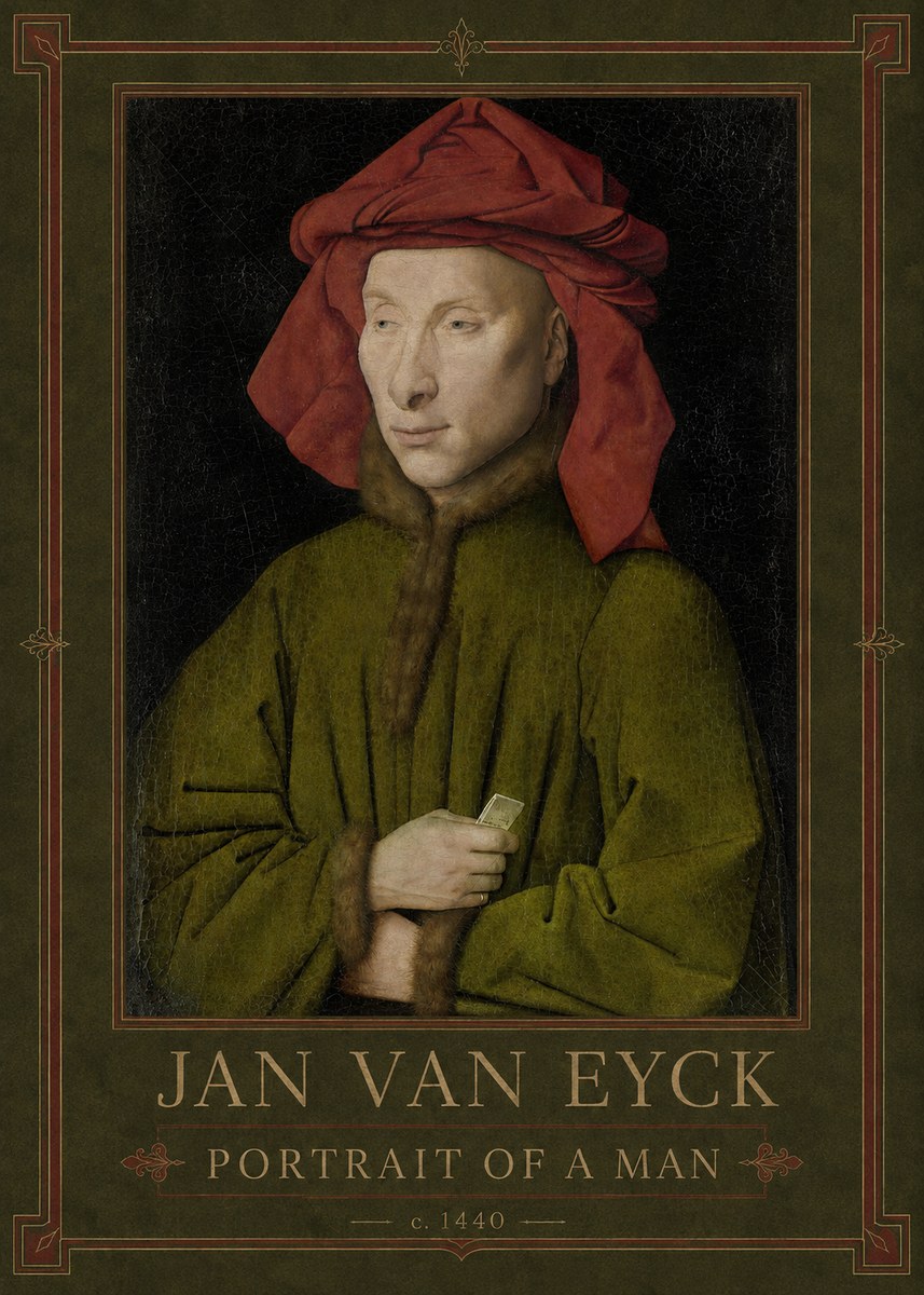 Jan van Eyck Portrait of a Man I No1 - Poszter