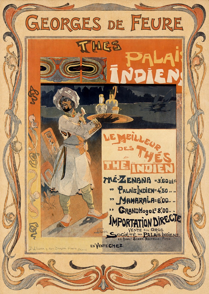 Georges de Feure Thés Palais Indien No1 - Poszter