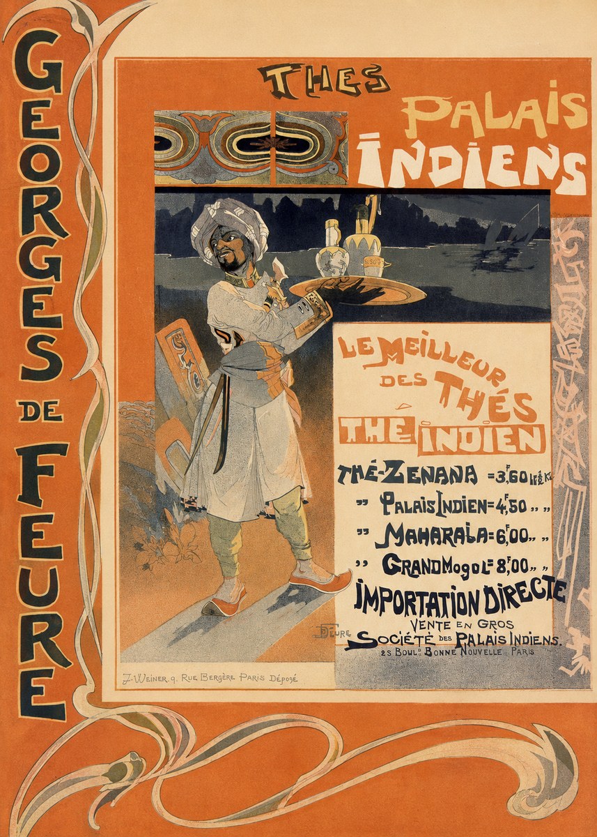 Georges de Feure Thés Palais Indien No2 - Poszter