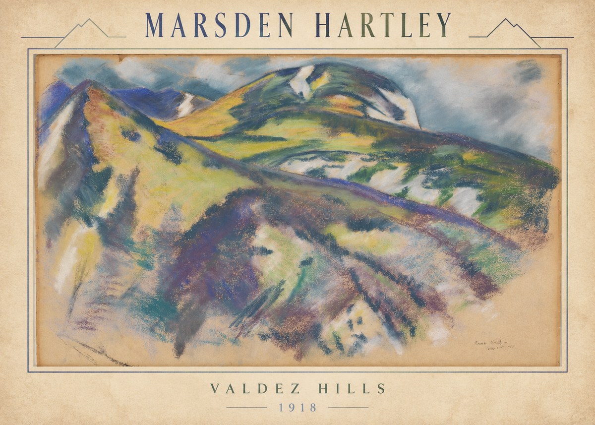 Marsden Hartley Valdez Hills No3 - Poszter