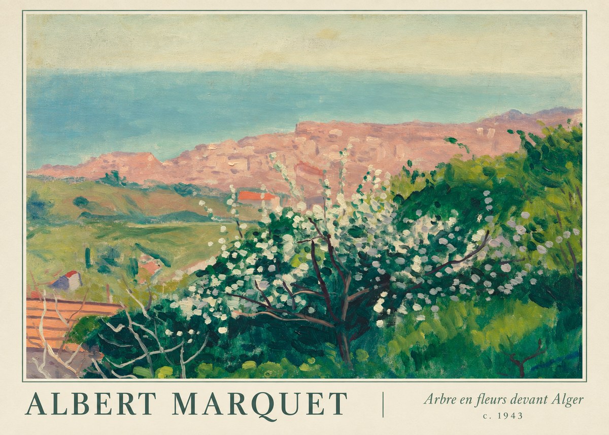 Albert Marquet Arbre En Fleurs Devant Alger No1 - Poszter