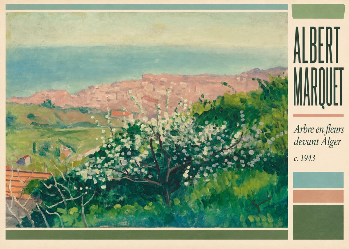 Albert Marquet Arbre En Fleurs Devant Alger No2 - Poszter