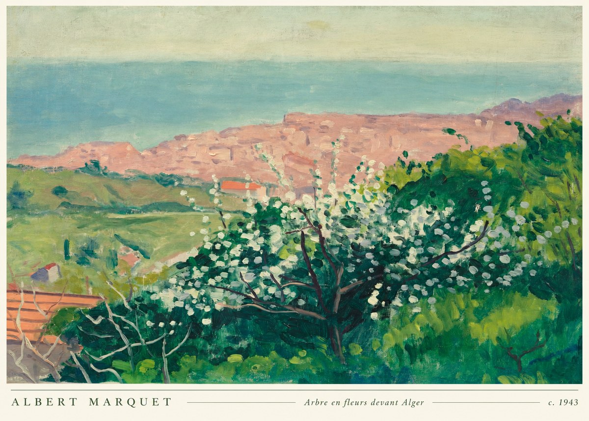 Albert Marquet Arbre En Fleurs Devant Alger No5 - Poszter