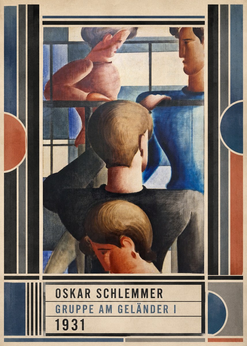 Oskar Schlemmer Gruppe Am Geländer I No5 - Poszter