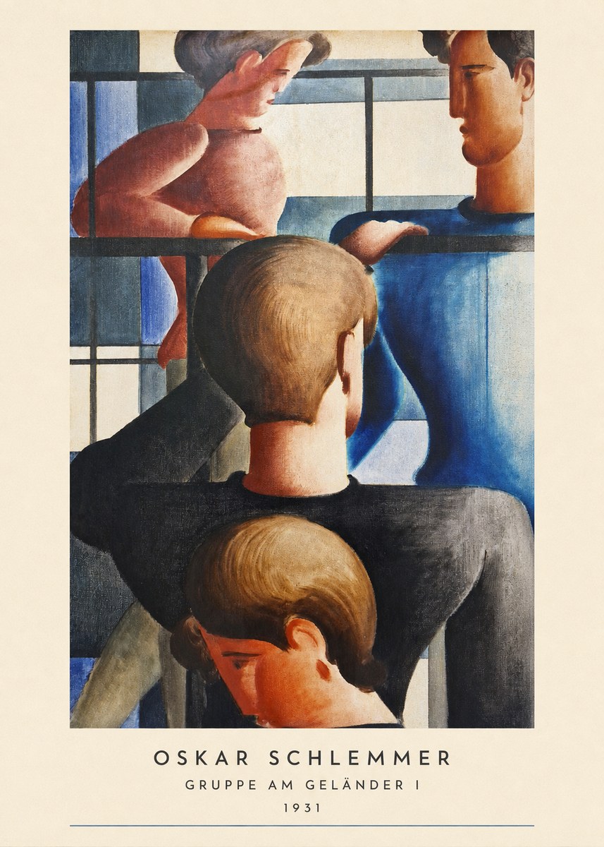 Oskar Schlemmer Gruppe Am Geländer I No6 - Poszter