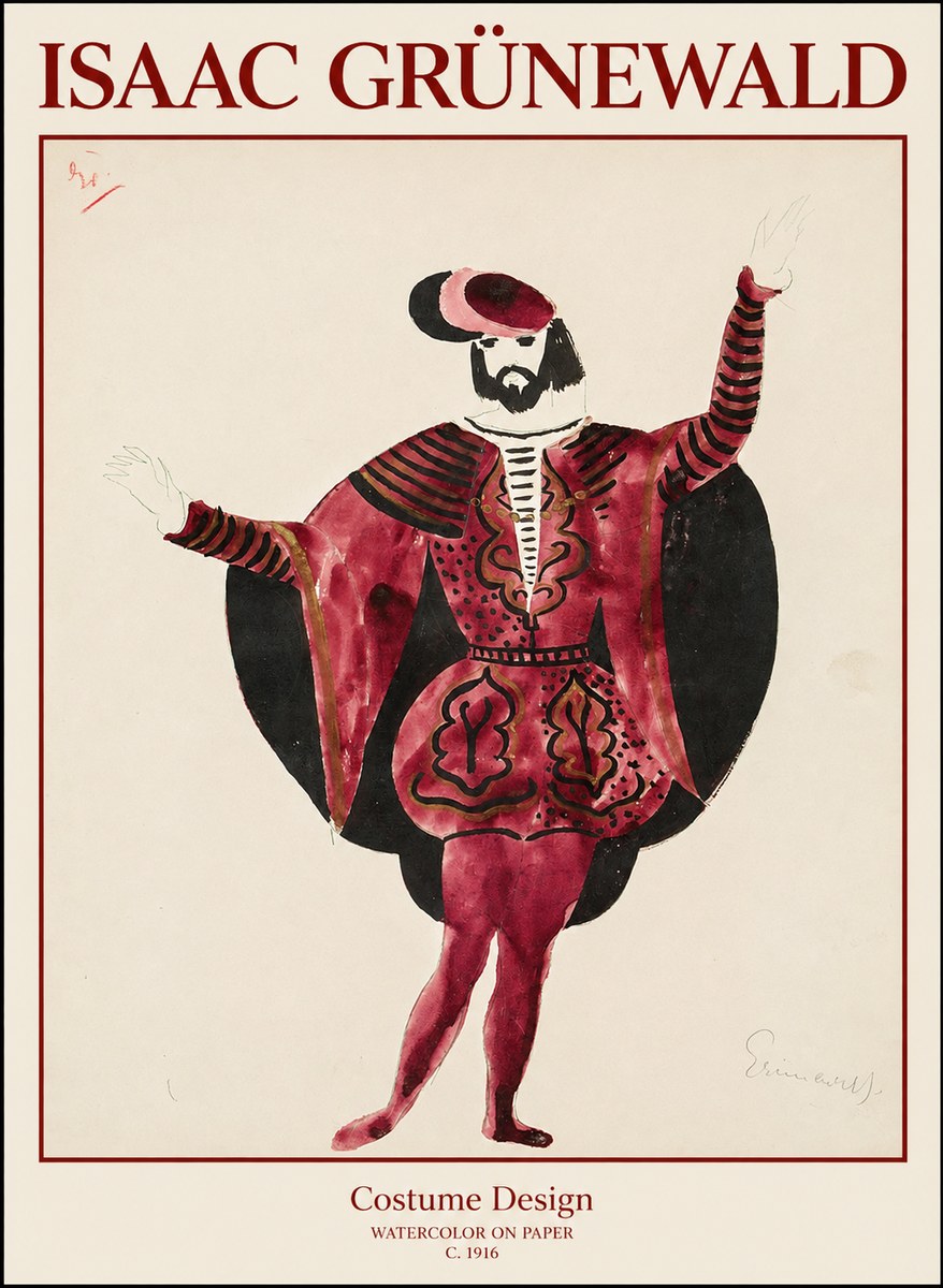 Isaac Grünewald Costume Design II No1 - Poszter