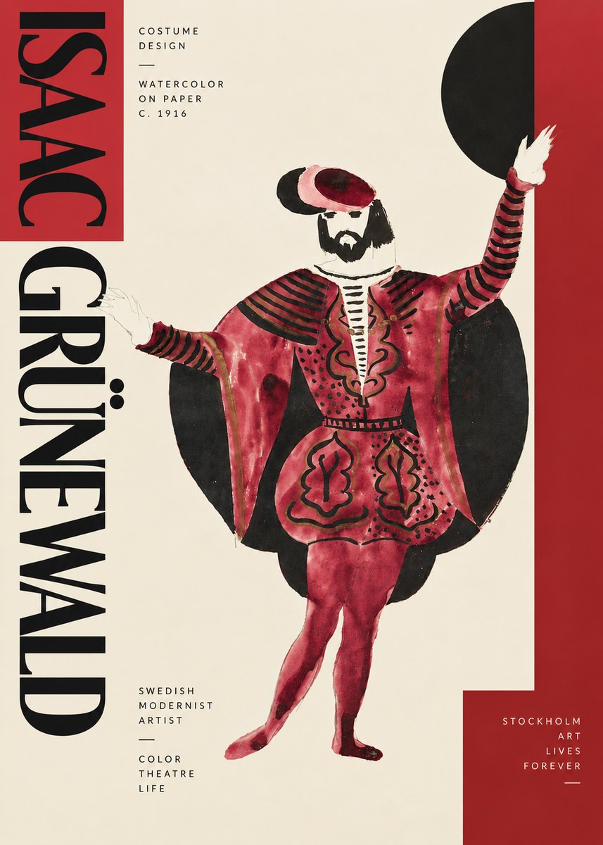 Isaac Grünewald Costume Design II No4 - Poszter