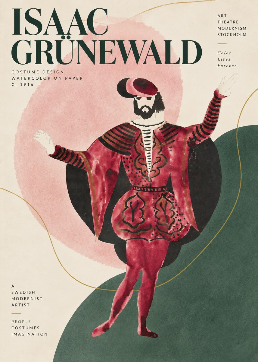 Isaac Grünewald Costume Design II No5 - Poszter