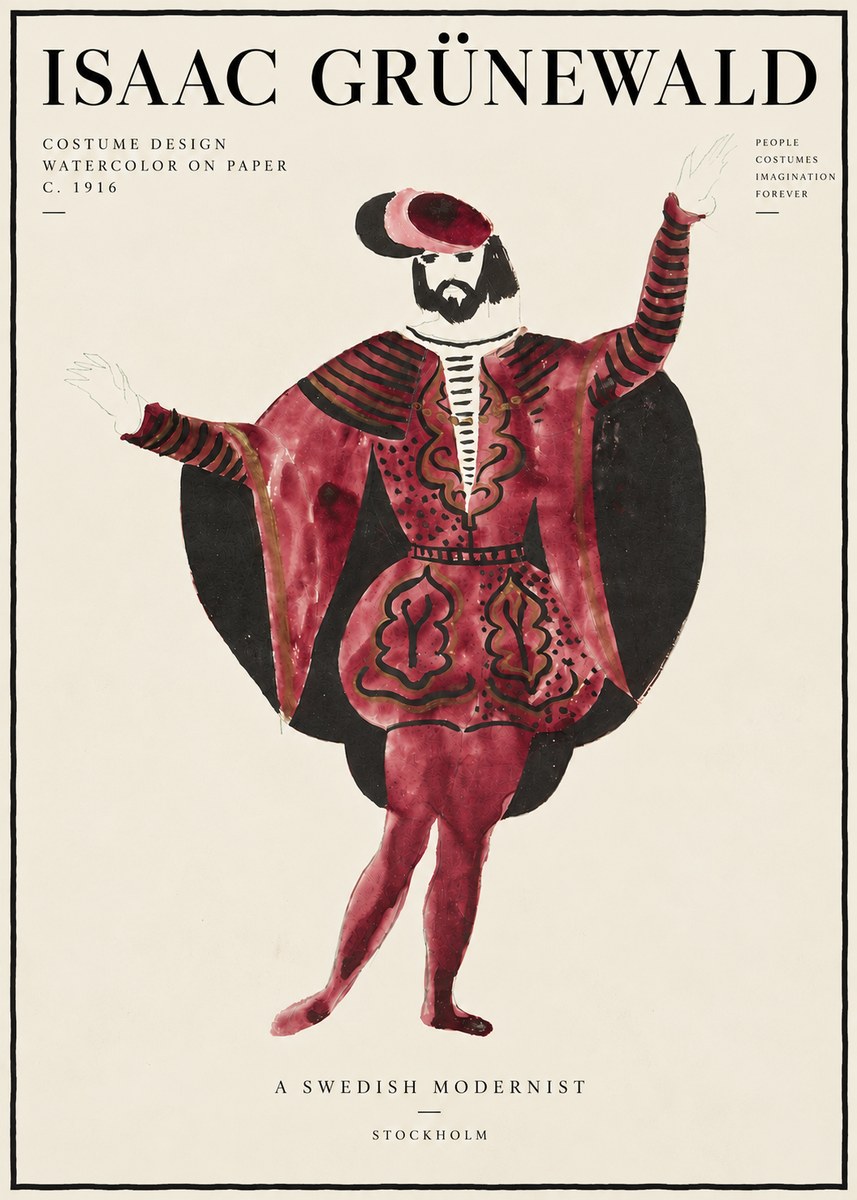 Isaac Grünewald Costume Design II No6 - Poszter