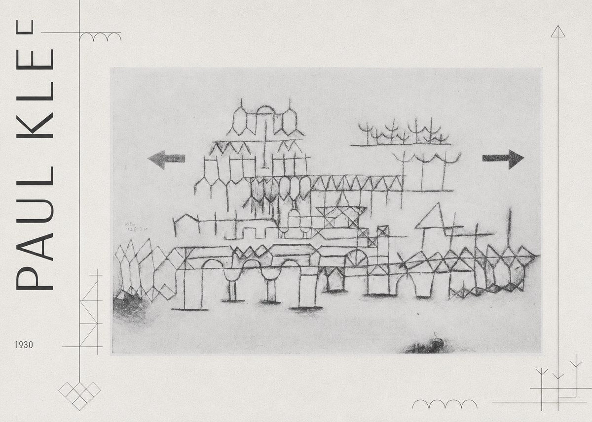 Paul Klee Architektur No3 - Poszter