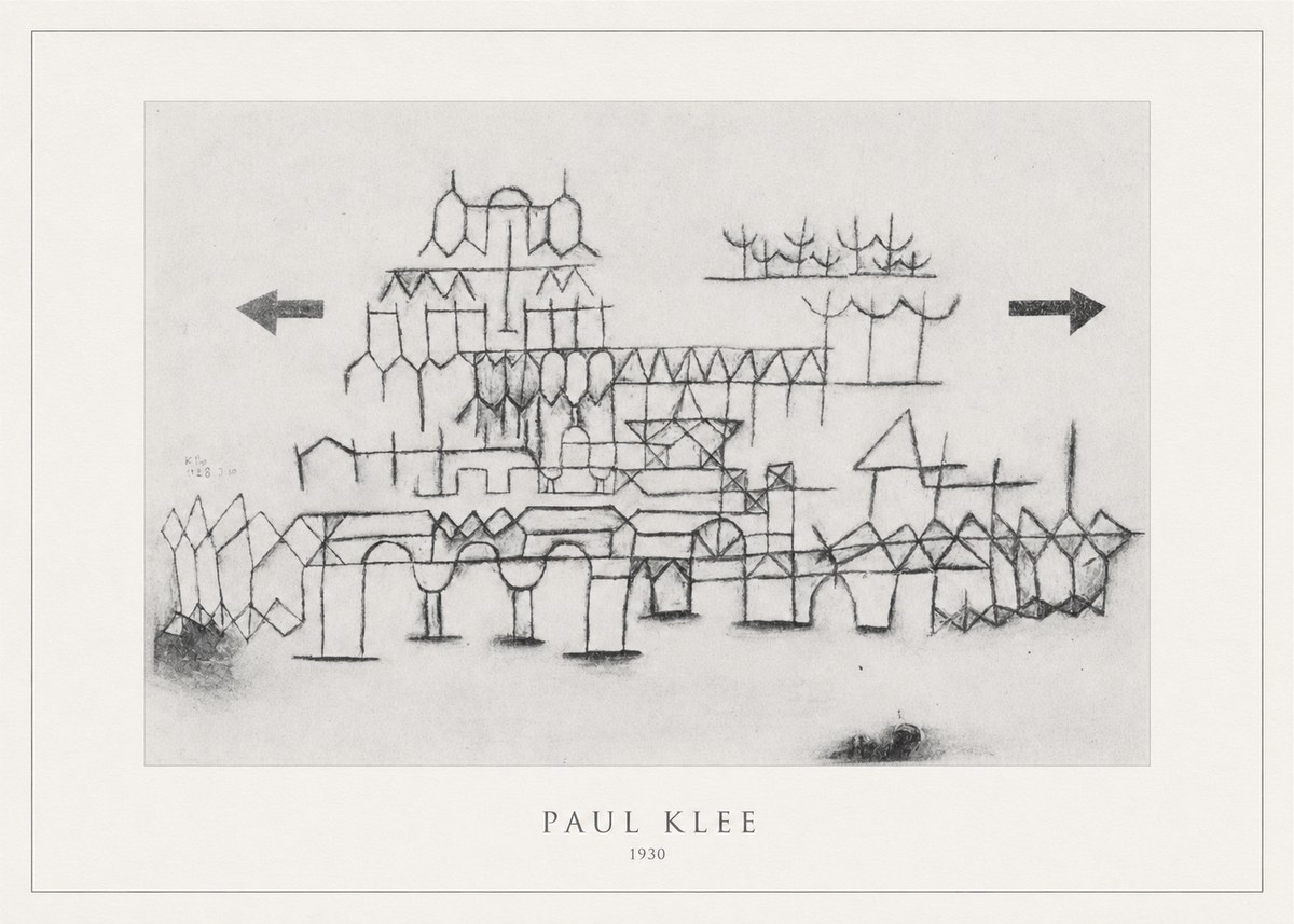 Paul Klee Architektur No4 - Poszter