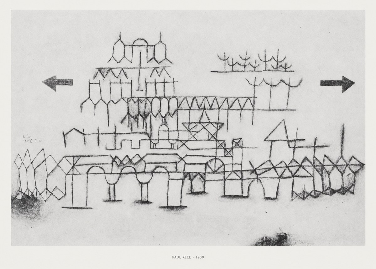 Paul Klee Architektur No5 - Poszter